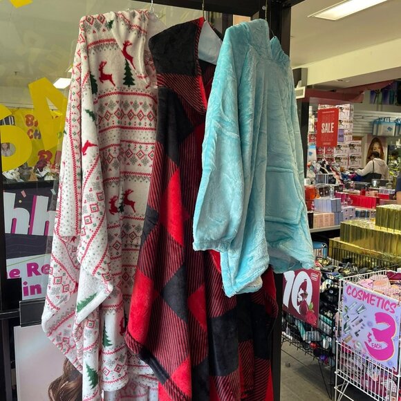 Blanket Hoodie Kids Comfy Oodie Wearable Blanket Sherpa Warm Cozy Oversized Blan - Picture 4 of 8